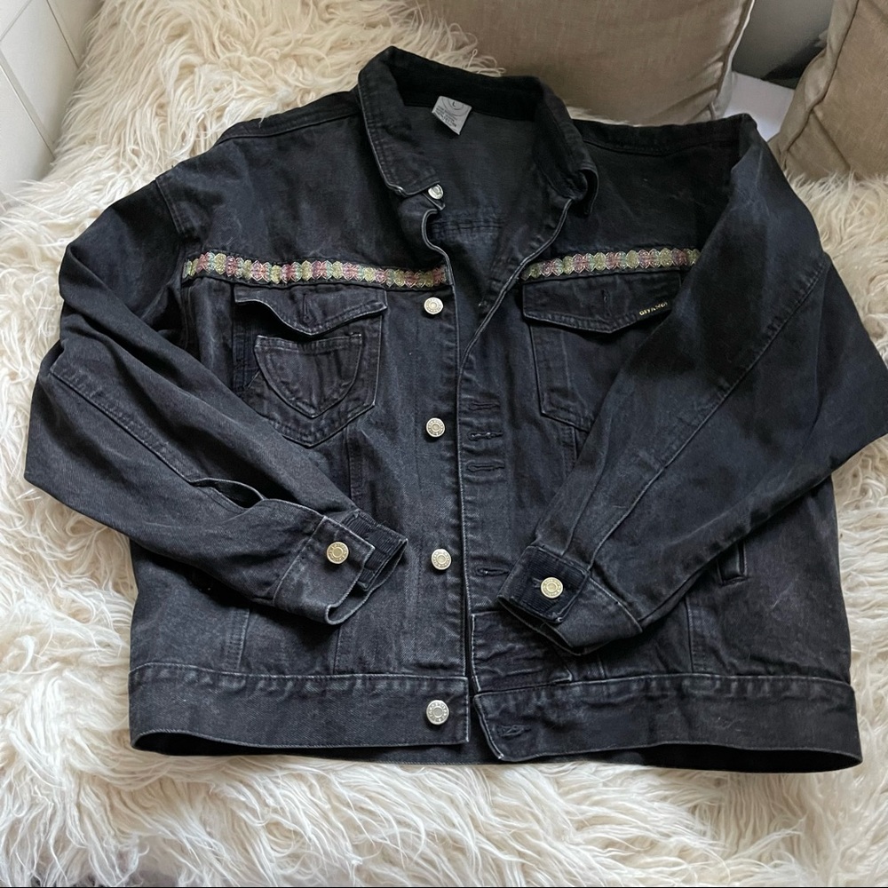Vintage Gitano black denim jacket